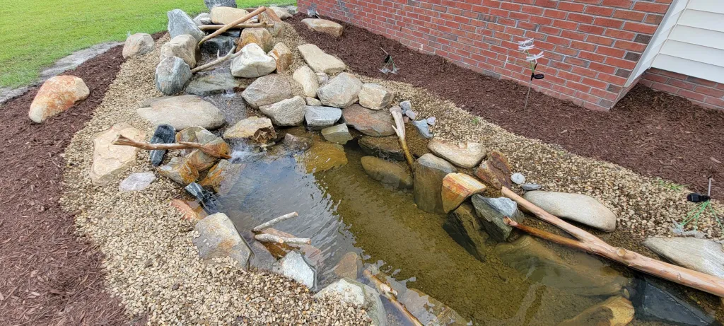 Koi Pond Installation with 5ft Stream